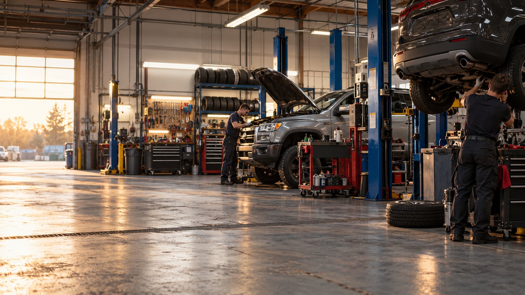 Auto repair technician ready to take your call